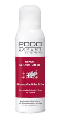 Podoexpert -  Repair Schaum-Creme Therapiebegleitende Pflege bei Nagelpilz  - 125 ml