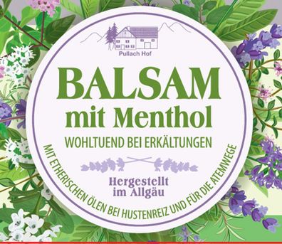 3x Balsam mit Menthol 125ml Erkältungsbalsam Erkältungssalbe Hustenbalsam