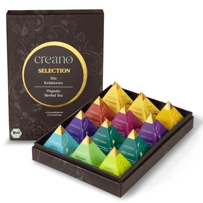 Geschenkset Bio Kräutertee 12er Pyramiden Organic HERBAL TEA