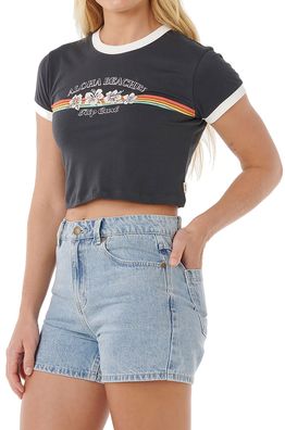 RIP CURL Women Shirt Keepsakes Baby washed black