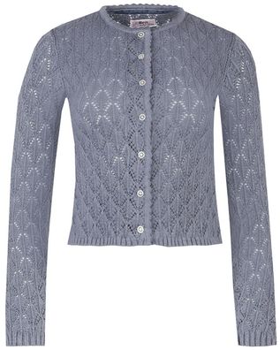 Trachtenstrickjacke Waldstetten stahlblau