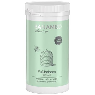 CareMed Fuß & Bein Wellnesscreme Hyaluron & Propolis 450ml ohne Dosierspender