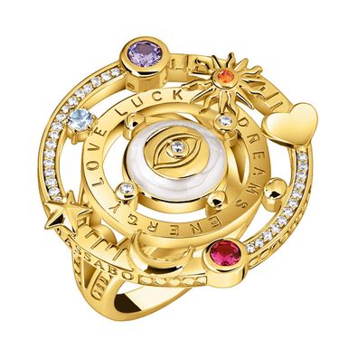 Thomas Sabo Schmuck Damenring im Kosmischen Design Goldfarben TR2445-565-7
