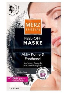 Merz Spezial Gesichtsmaske, Peel-off, Doppelpack 2x7,5ml
