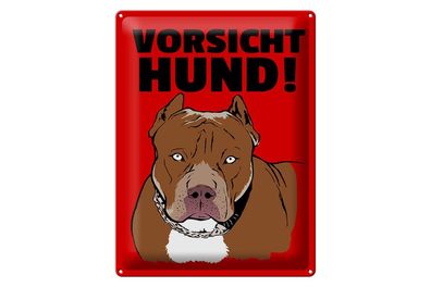 Blechschild 40 x 30 cm Vorsicht Hund