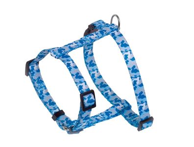 Nobby Hundegeschirr Mini camo blau, 20-35 cm 10 mm