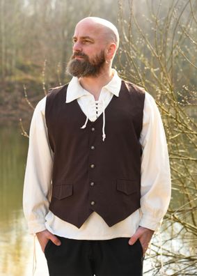 Mittelalter Weste Lasse, braun