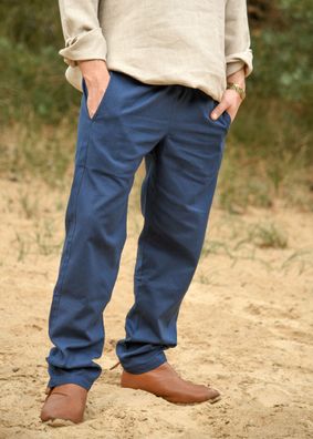 Einfache Mittelalter-Hose Hagen, blau