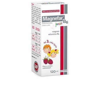 Magnefar B6 Junior Flüssigkeit 120ml - Für Langfristige Anwendung