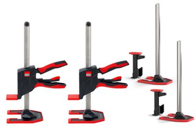 2 x BESSEY Beyceps Einhand-Montagewerkzeug 180 kg + 2 x Installation Kit