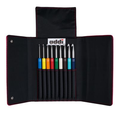 addiColours addi Häkelnadel Set im praktischen Etui 2,0 bis 6,0 mm