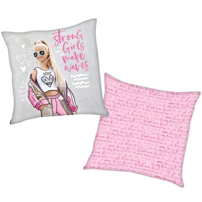 Kinder Kissen | 40 x 40 cm | Barbie | Kuschelkissen | Dekokissen