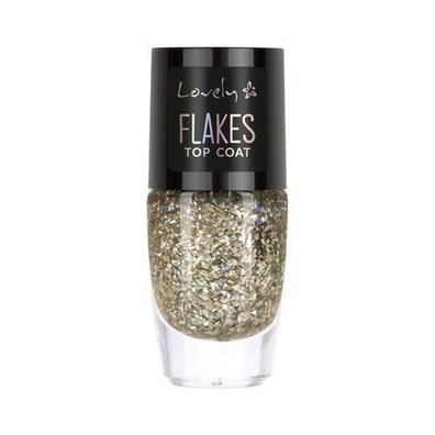 Bezaubernder Partikellack: Lovely Flakes Ueberlack, 1,8 ml Premium Nagellack