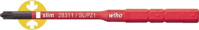 Wechselkl. SlimBit electric Plus/Minus Schlitz/PZD 2x75mm VDE isol. WIHA