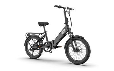 City Light Elektrofahrrad 20 Zoll Fat Tire E-Bike mit Gepäckablage Niedriger Einstieg