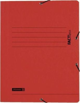 Brunnen Sammelmappe A4 FACT! rot Gummizug 102015420