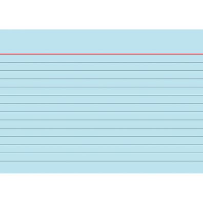 Brunnen Karteikarte A6 liniert blau 100 Stück 102260130
