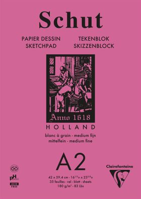 Clairefontaine Block Petit grain A2 w 180g 35Bl