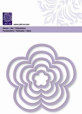 CART-US 2118560148 Stanzschablone Rahmen Blatt blume 20 - 107 mm Metall