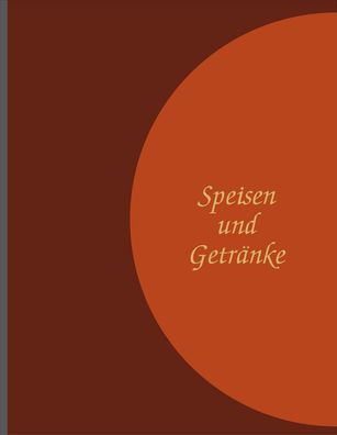 Adina Speisekarte Menümappe A4 braun / hellbraun