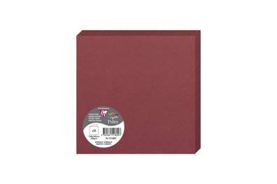 Clairefontaine Doppelkarte 160x160 bordeaux
