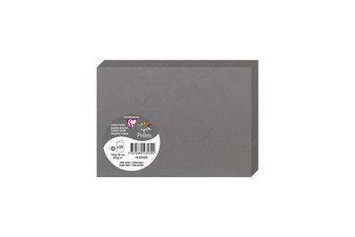 Clairefontaine Doppelkarte C6 210g dunkelgrau