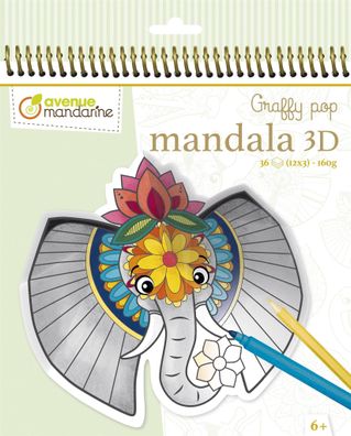 Clairefontaine Graffy Pop Mandala3D, Savannentiere