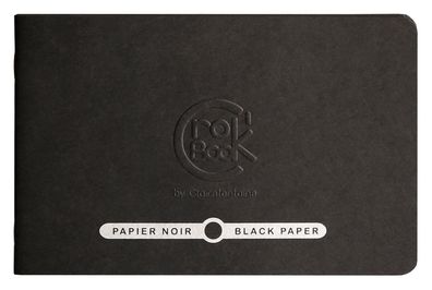 Clairefontaine Crok'Book 17x11 schwarz 120g 20Bl