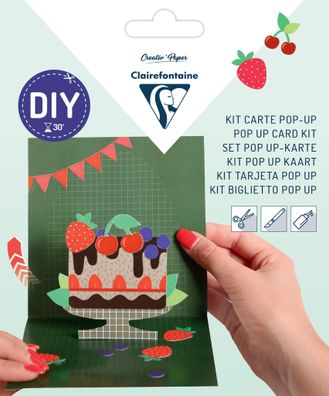 Clairefontaine POP-UP Karte 135x135 + Umschl Bday