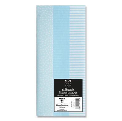Clairefontaine Seide Packung 6 Bl 50x70 BB Blau st