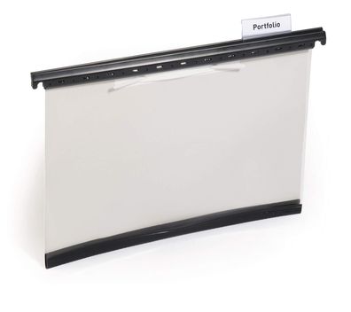 Durable Hängehefter A4 gr transp Vorderteil und Reiter