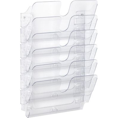 Durable Prospektspenderset A4 quer tr 6tlg Flexiplus Wandmontage