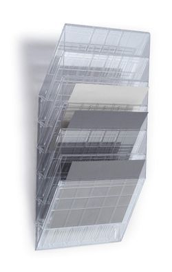 Durable Prospektspenderset A4 quer tr Flexiboxx 6 Fächer