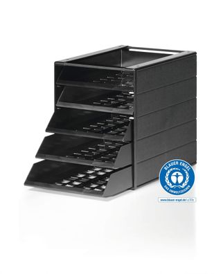 Durable Schubladenbox d. gr 5Schubladen Idealbox BASIC 5 BlauerEngel