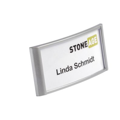 Durable Namensschild 34x74mm si 10St Classic mit Magnet