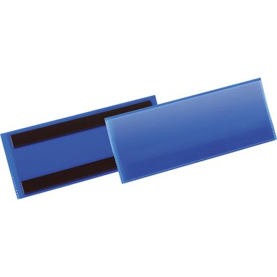 Durable Etikettentasche 1/2 A5 d. bl 50St magnetisch Querformat