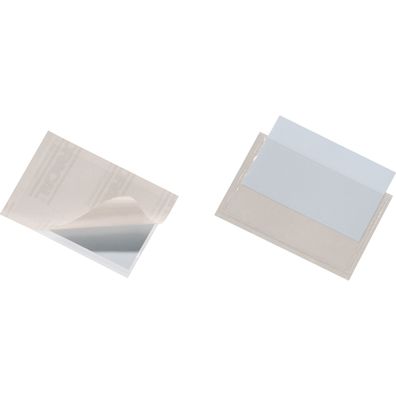 Durable Selbstklebetasche tr 100St Pocketfix 57x90mm adhesiv
