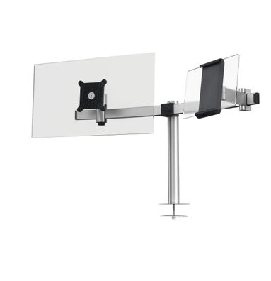 Durable Monitorhalter Tischdurchführun für 1 Monitor und 1 Tablet si
