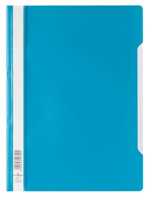 Durable Schnellhefter A4 PP bl 25St transp. Vorderdeckel