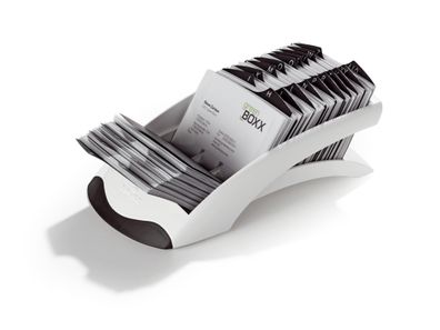 Durable Visitenkartenständer Visifix ws Visifix desk mit 100 Hüllen