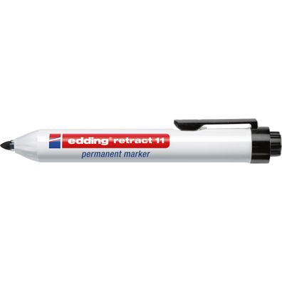 Edding Permanentmarker retract 11 schwarz