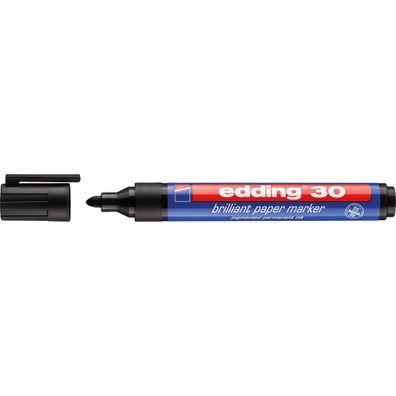 Edding Brillant-Papiermarker 30 schwarz