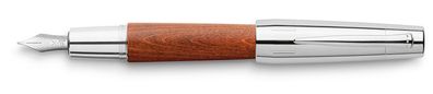 Faber Castell Füller e-motion Birnb/Chr braun Feder F
