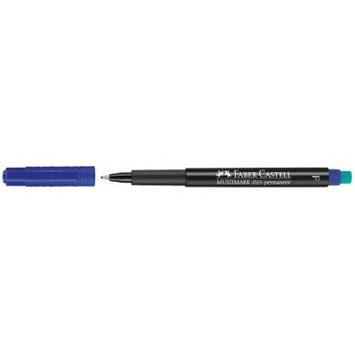 Faber Castell Marker Multimark permanent F 0,6 mm blau