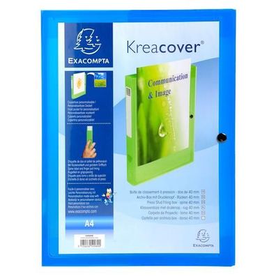 Exacompta Archivbox KC 40mm Rü. PP 0,7mm tra