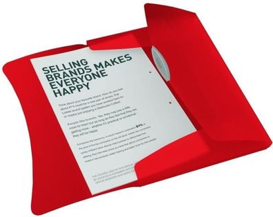 Esselte Dokumentenmappe A4 rot Ordnungsmappe A4 für 150Blatt (80g). Au