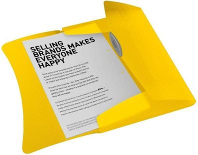 Esselte Dokumentenmappe A4 gelb Ordnungsmappe A4 für 150Blatt (80g). Au