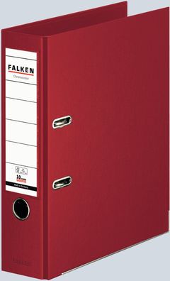 Falken Falken Chromocolor-Voll-PP-Ordner A4, S80, mit Einsteckschild bordeaux