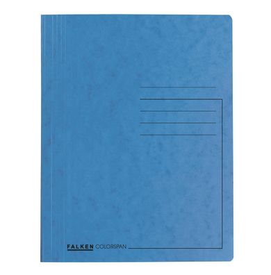 Falken Falken Spiralhefter Karton hellblau für DIN A4, m. kfm. Heftung