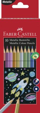 Faber Castell Buntstift metallic Mine 2,8 mm 10er Kartonetui